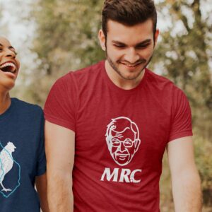 MRC tee - Mr. C t-shirt honoring Showmars founder George Couchell's fried chicken history